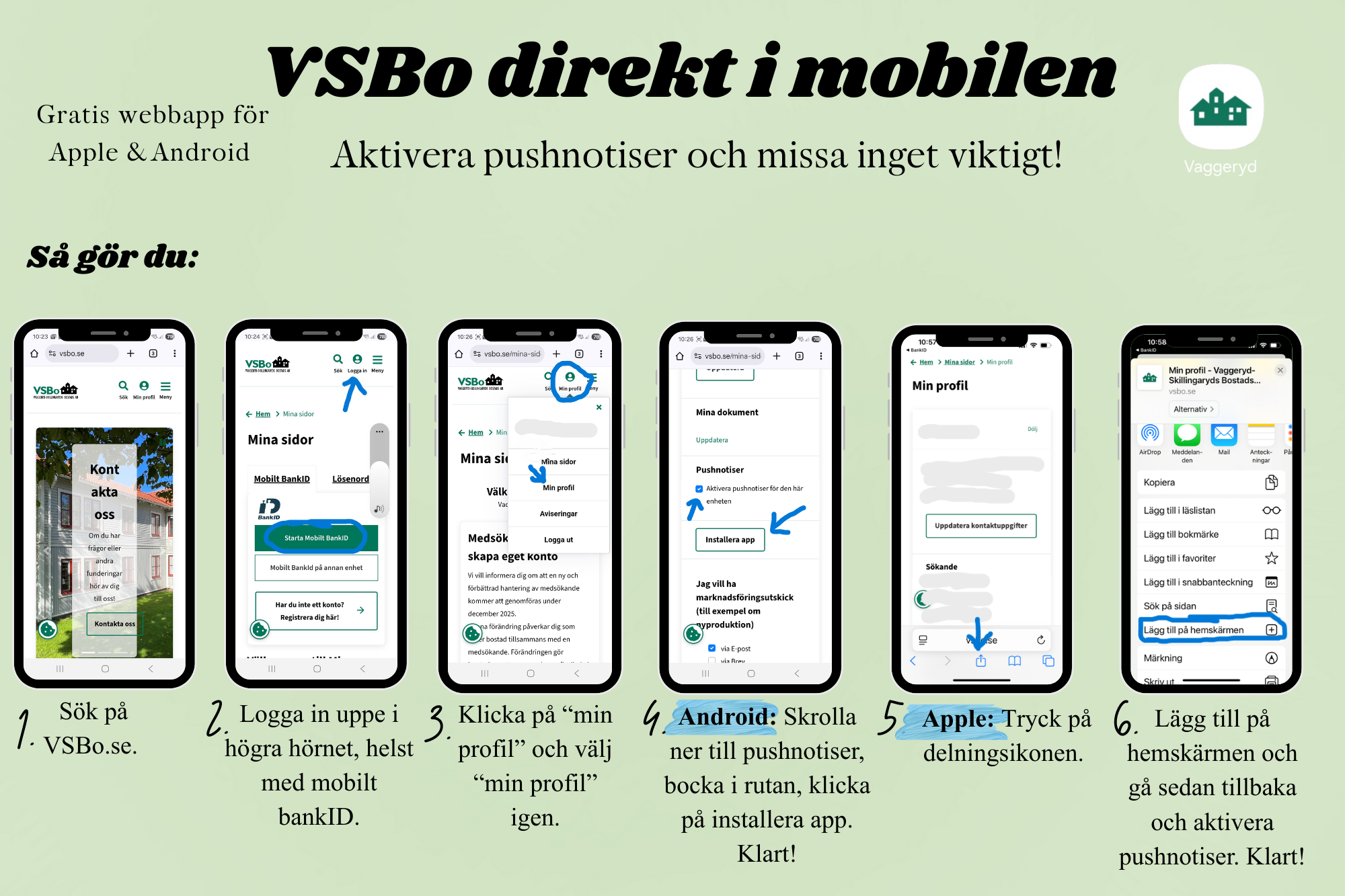 Hur du sparar vsbo.se till en webb-app