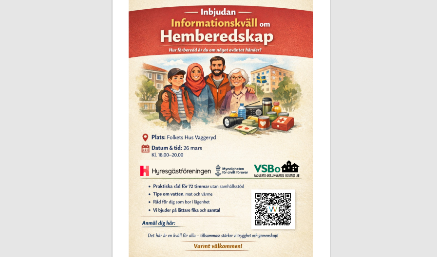 Informationskväll Hemberedskap